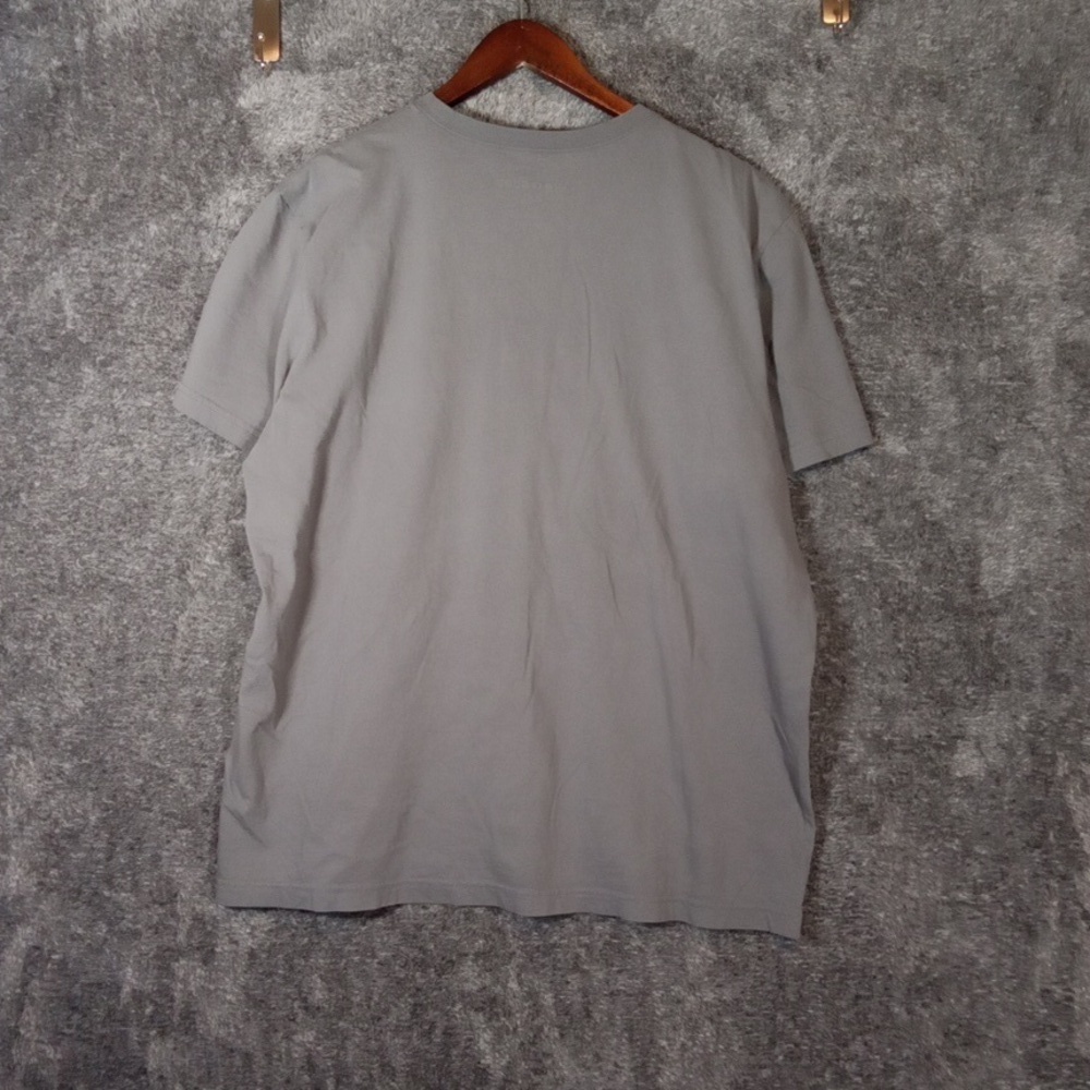 Life Is Good Gray Short Sleeve Tee with American Flag - Picture 3 of 9